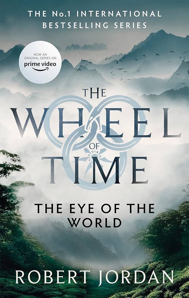 One of the newer book covers of Eye of the World, the first book in the  epic fantasy Wheel of Time series, by Robert Jordan.