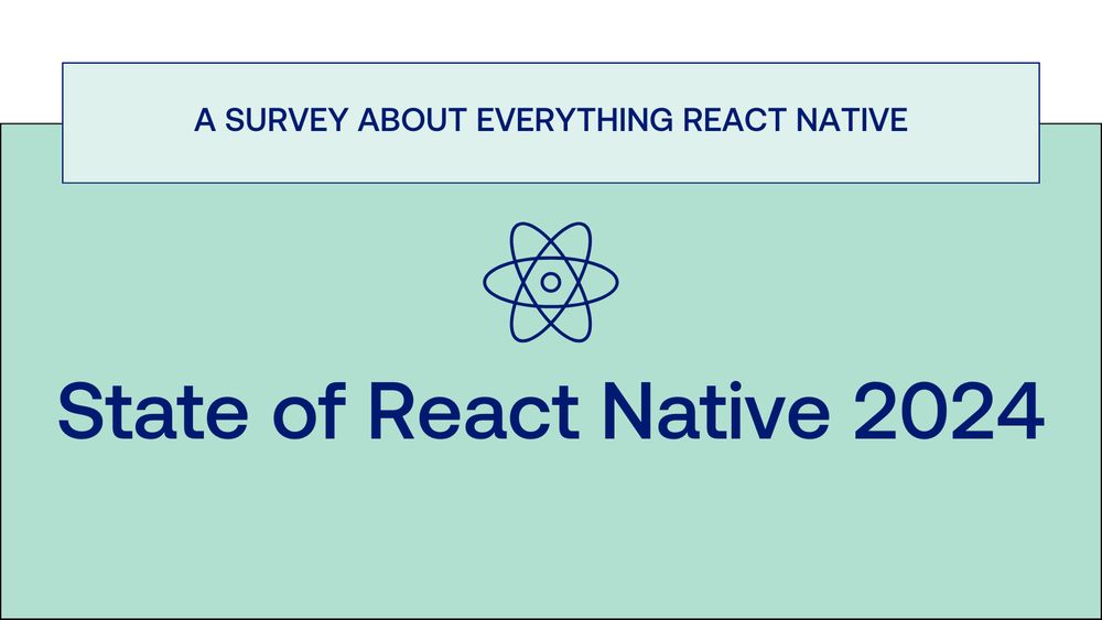 its a header image with the title "State of React Native 2024"