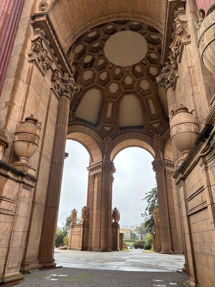 Interior of domed area in Temple of the Arts