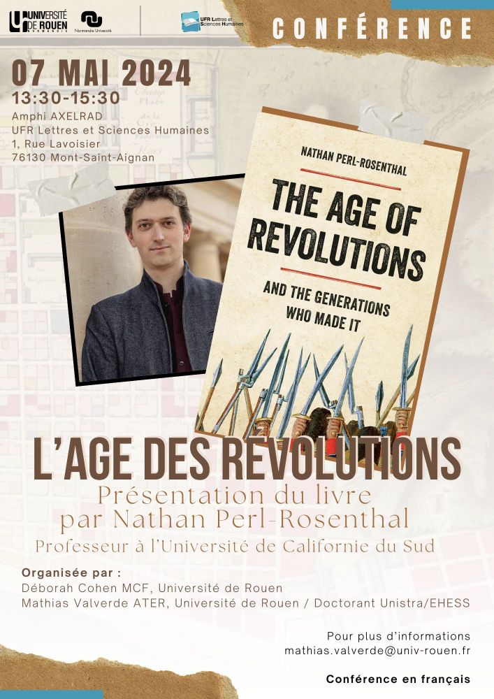 L’âge des révolutions. Présentation du livre de Nathan Perl-Rosenthal