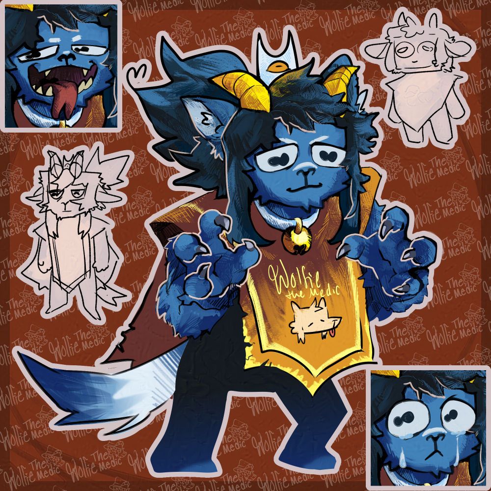 Character inspired by the player 2 goat from Cult of the Lamb game,  playful with striking horns and a billowing cape, representing a blend of mischief and heroism