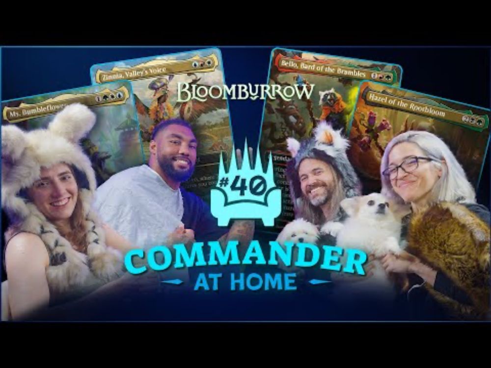 Big Cat, Little Critters | Seahawk Leonard Williams and Amazonian play Bloomburrow Commander | Ep 40