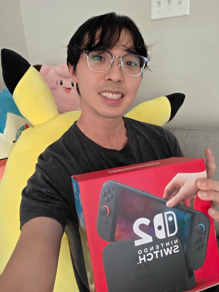 Selfie with switch 2