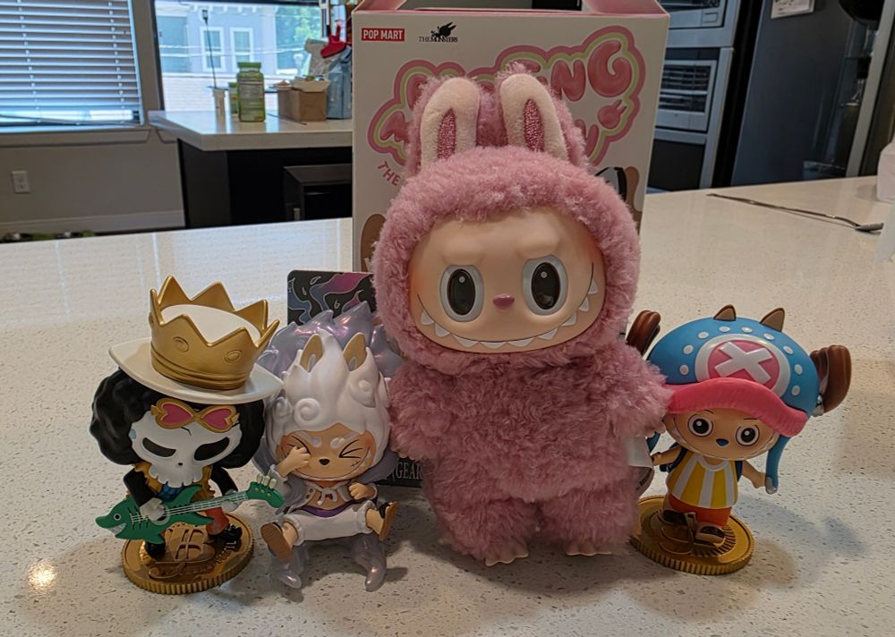 Popmart haul featuring a lychee berry labubu