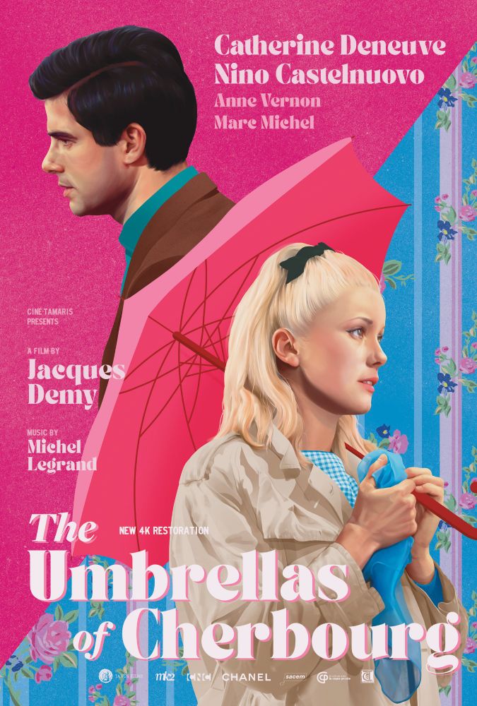 Janus Films restoration poster for The Umbrellas of Cherbourg