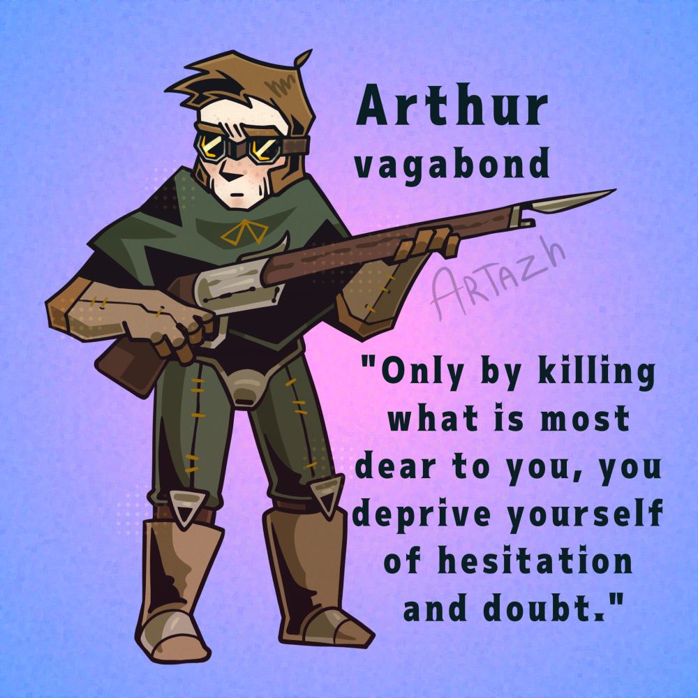 Darkest Dungeon oc. He's shy, be nice to him