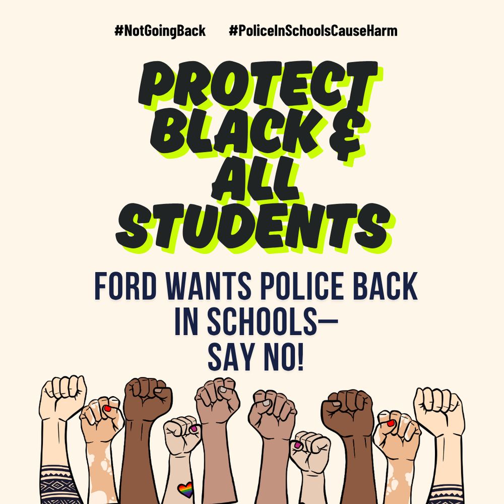 For wants police back in schools- say no!