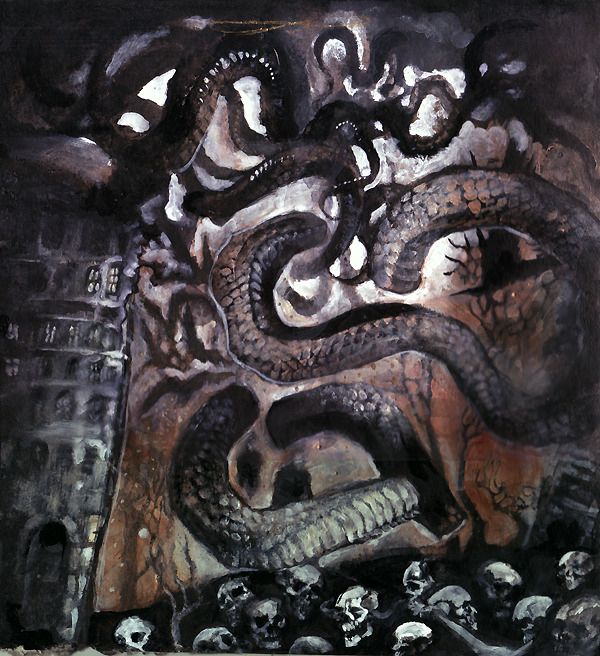 Shattering of the elden ring painting from 2006