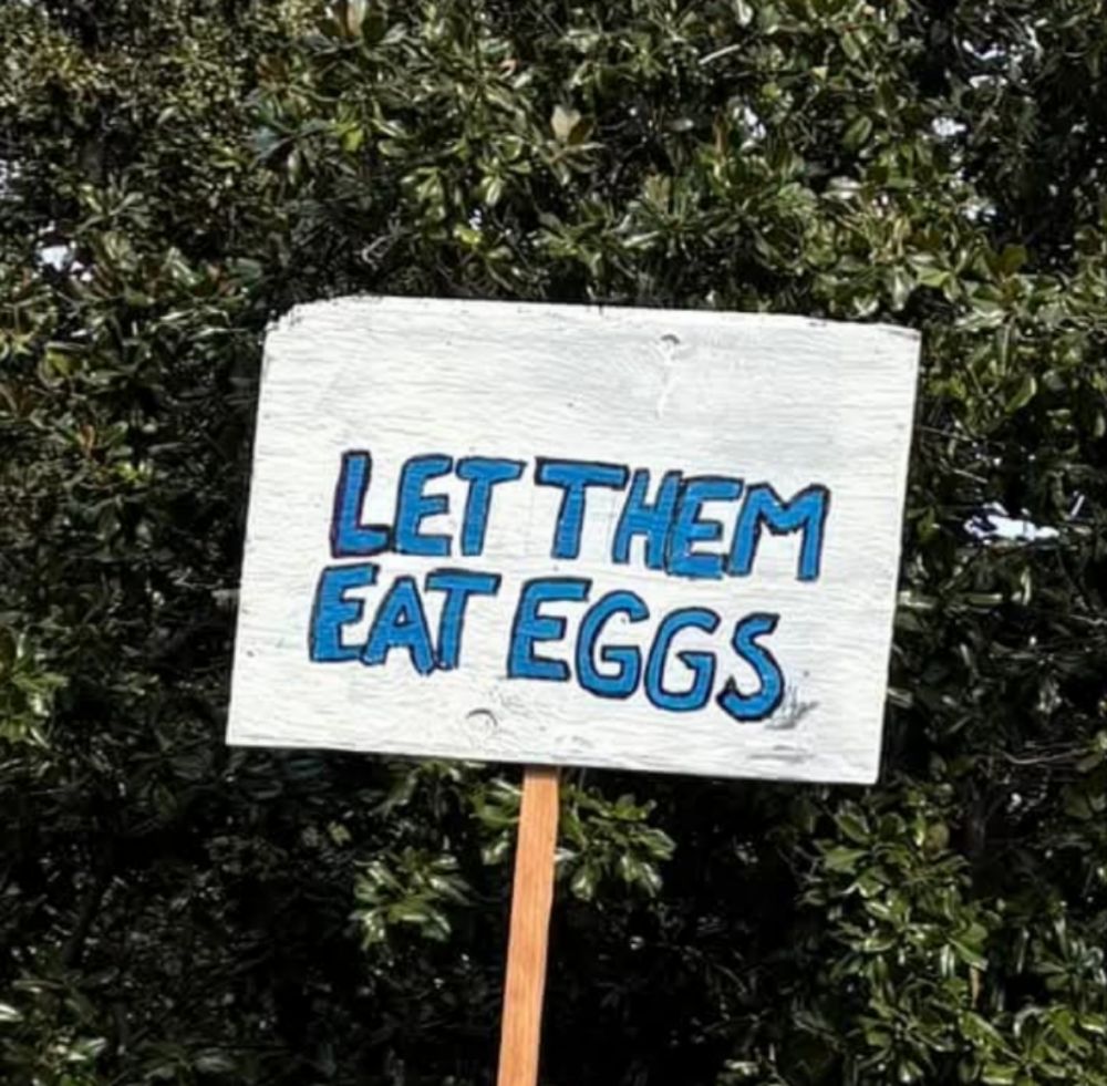 Let them eat eggs.