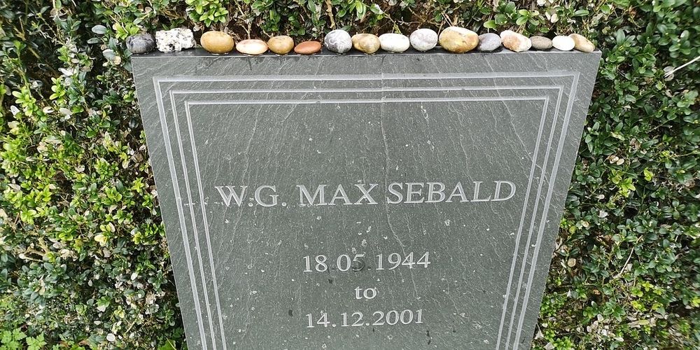 W. G. Sebald's grave in Framingham Earl churchyard Norfolk.