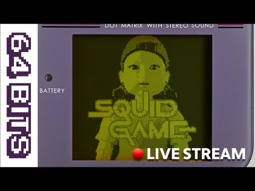 64 Bits Live - Making "Squid Game" for Game Boy (Playable)