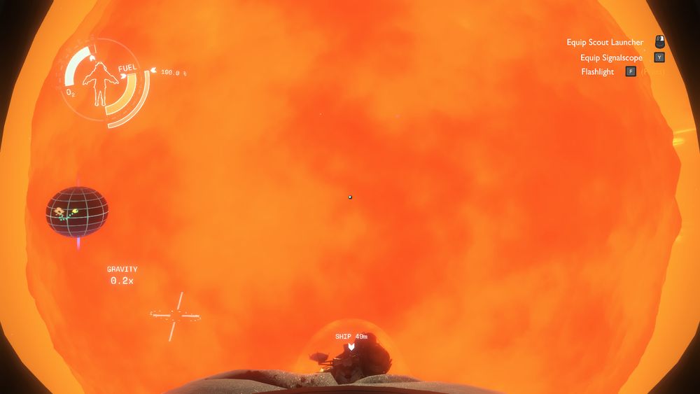 Ship... being picked up by the sun...