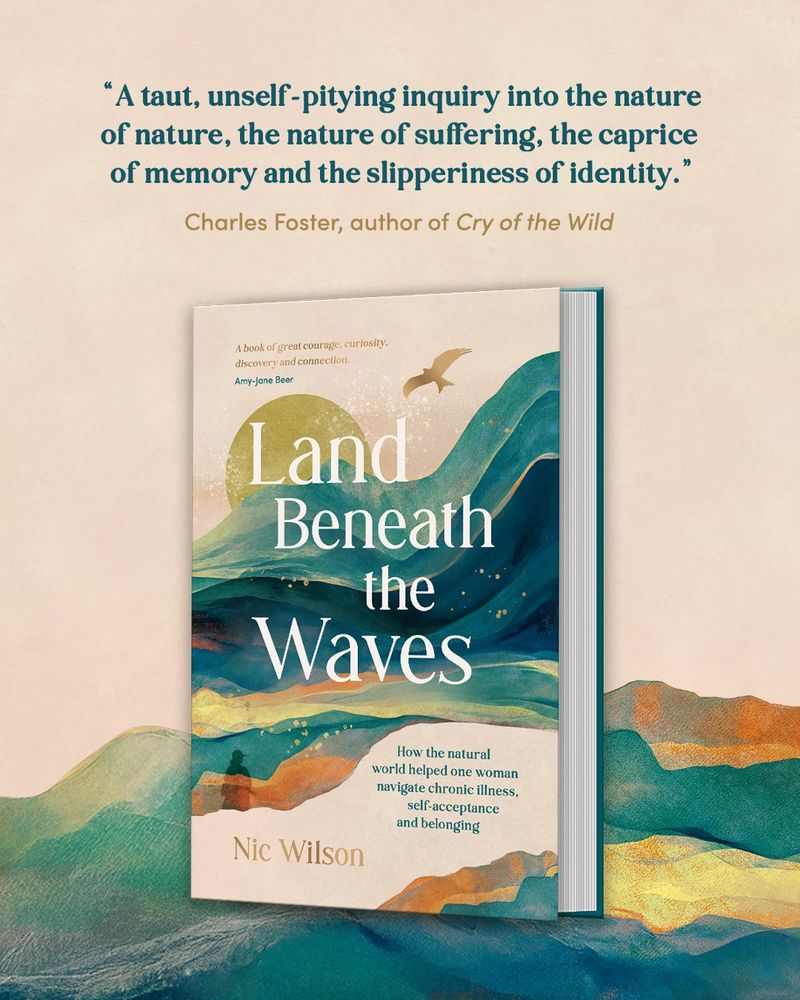 An endorsement of Land Beneath the Waves with the cover and the endorsement above: A taut, unself-pitying inquiry into the nature of nature, the nature of suffering, the caprice of memory and the slipperiness of identity. Charles Foster, author of Cry of the Wild.