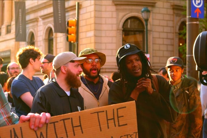 Freddie Gray match in Philadelphia 