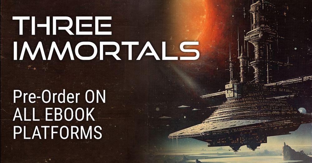 Science fiction author Bert-Oliver Boehmer's debut novel Three Immortals with a brand new cover is now available for pre-order on all eBook platforms