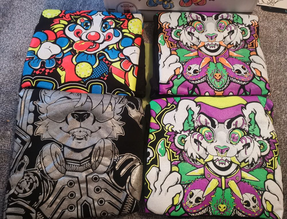 Circus themed shirts from deadbombart