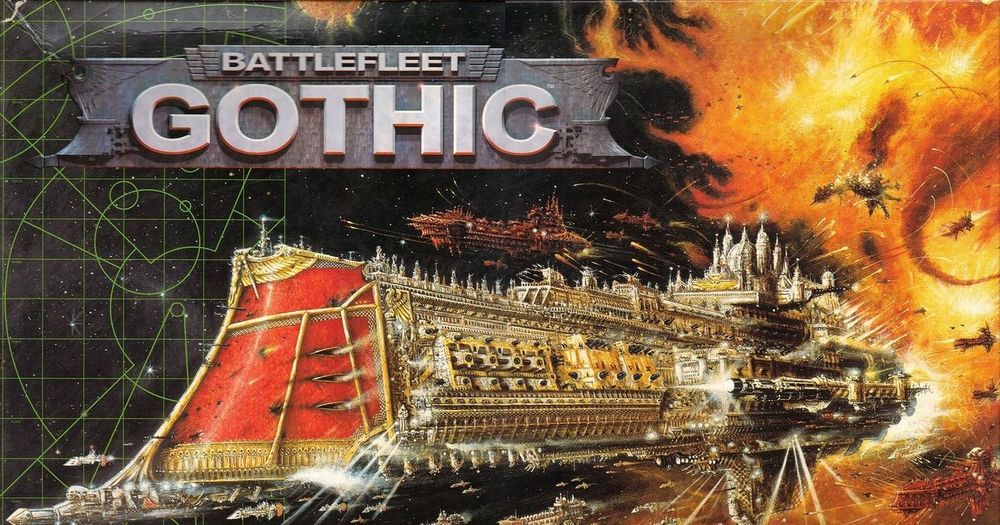 The Battlefleet Gothic box art by John Blanche