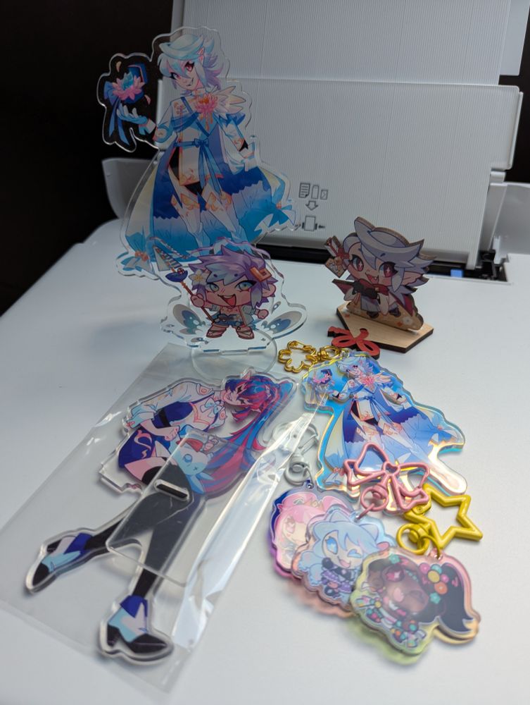 Picture of Fire Emblem standees and charms