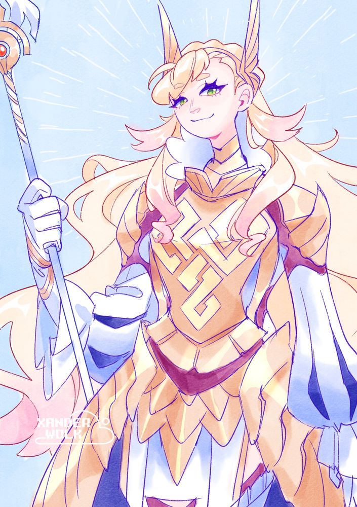 Illustration of Sharena from Fire Emblem Heroes in her new alt