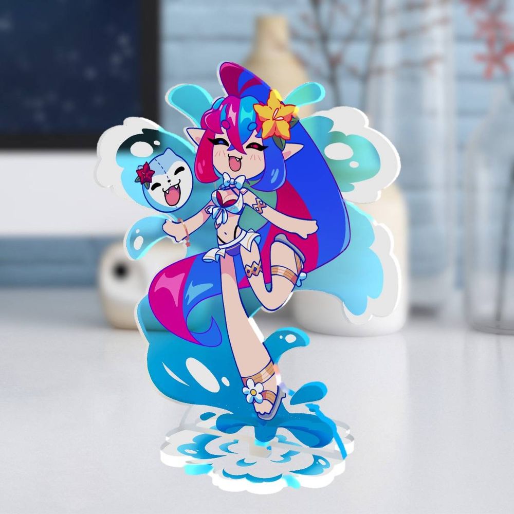 Acrylic standee mock up of the artwork in the post above