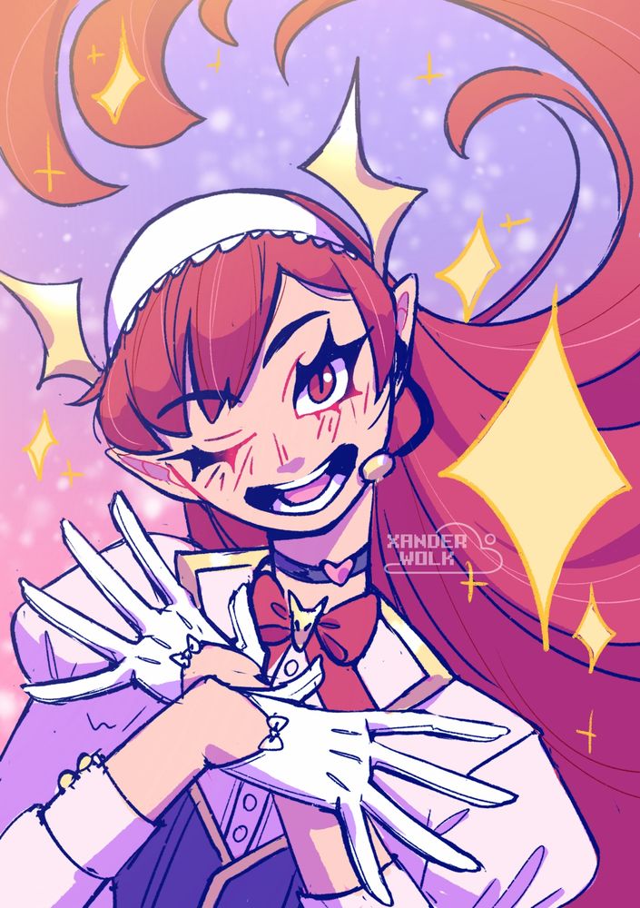 Cherche Fire Emblem bust illustration of her in an idol outfit 