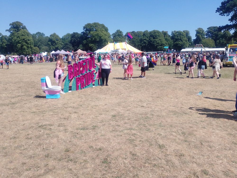 THE trans toilet on display at Bristol pride