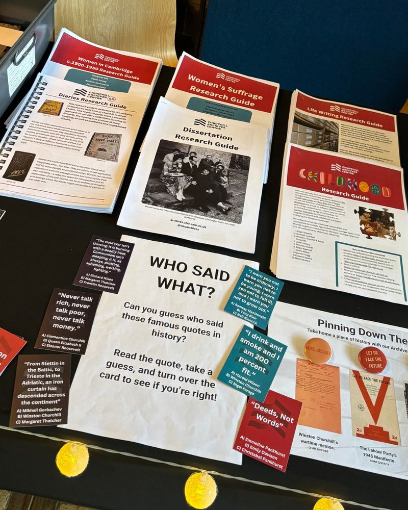 Archives Centre research guides and games.