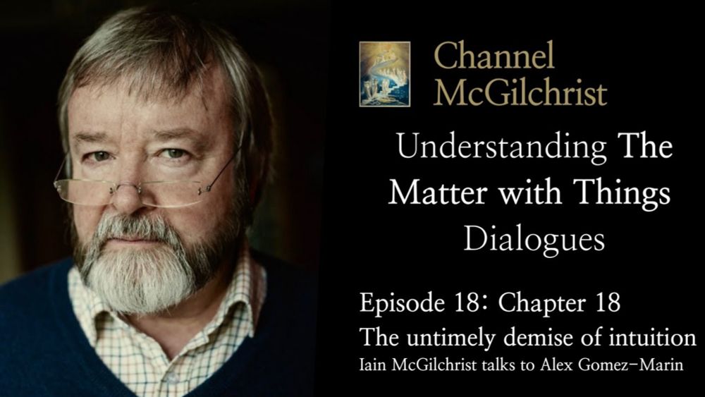 Understanding The Matter with Things Dialogues Episode 18: Ch. 18 The untimely demise of intuition