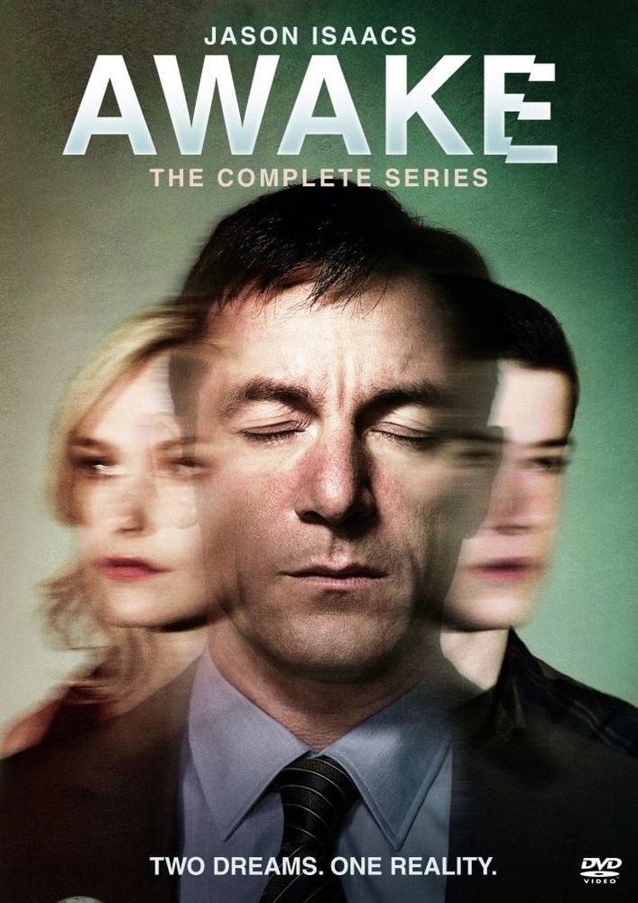 DVD cover for the TV show 'Awake' with the tag text 