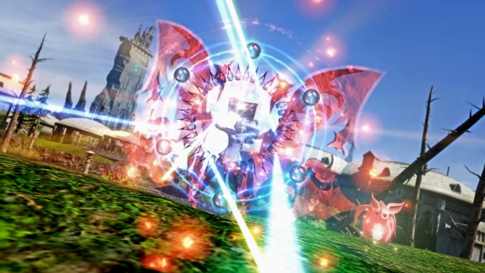 Final Fantasy XIV, casting the ability Ruin IV in 2021.
