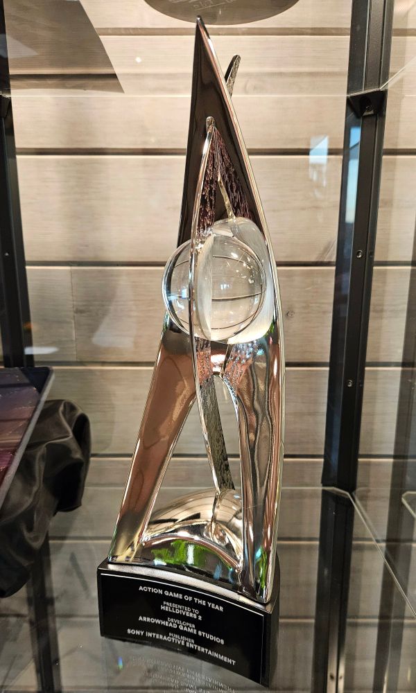 DICE Awards trophy for Action Game Of The Year