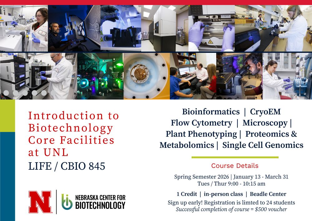 Biotechnology Spring course 2026 information flyer 
