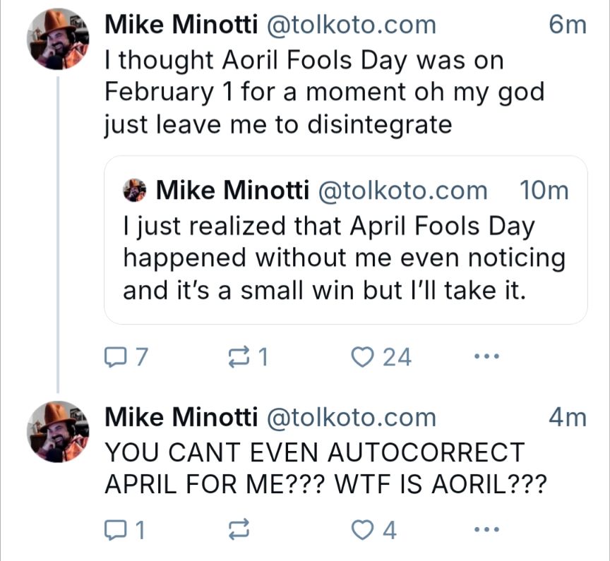 A series of posts from Mike.