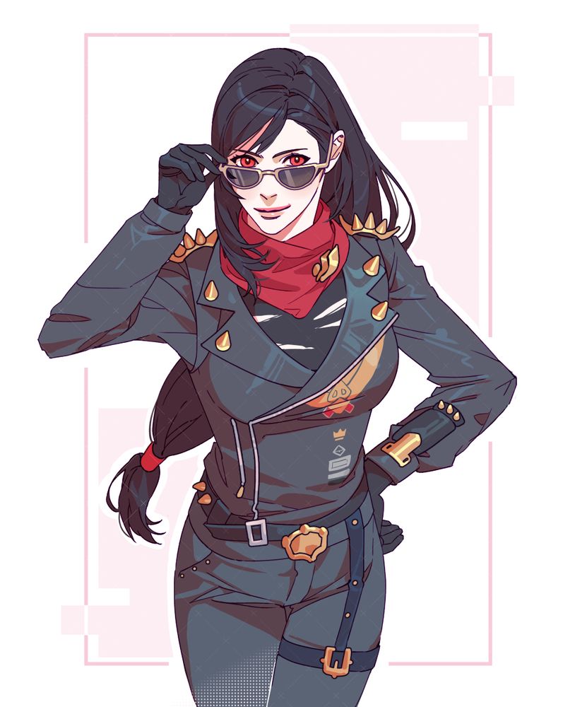 Drawing of FF7 Tifa in ZZZ Lighter outfit. 