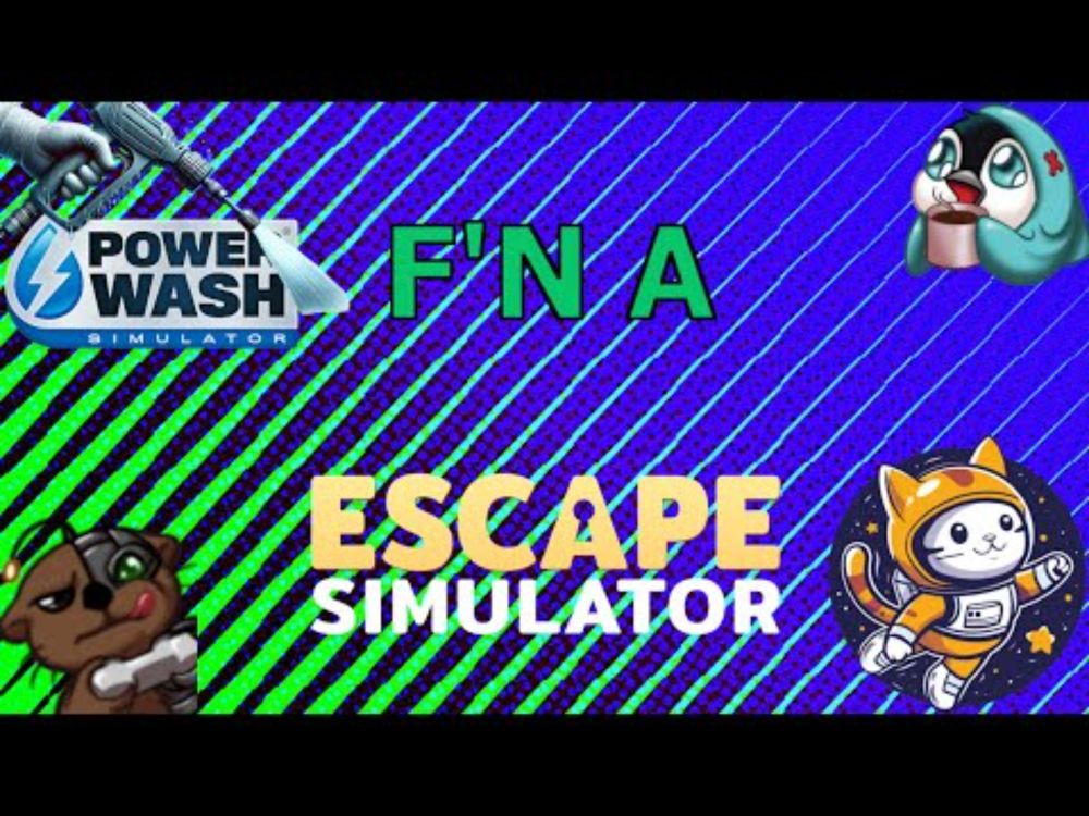 We Check Out the Powerwash Simulator and Time Traveling Cats levels in Escape Simulator! - [F'N A]