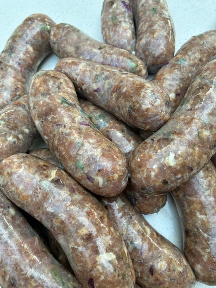 Lincolnshire sausages are a great British ‘banger’. Loads of sage and black pepper to create that unique flavour. My sausages are based on a traditional Lincolnshire recipe.