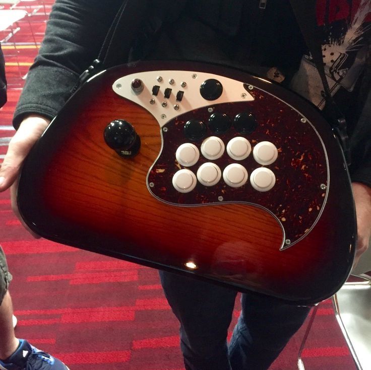 A fight stick that's design is inspired by the Fender Jaguar/Fender Jazzmaster electric guitar