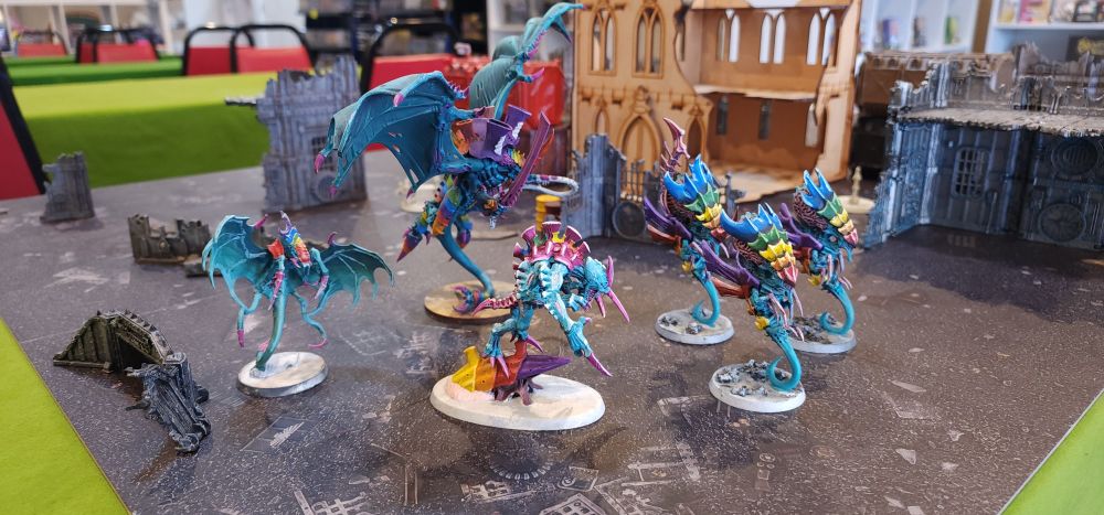 Hive Fleet Kalos Tyranids, my Hive Fleet based on the colors of Rainbow Dash.