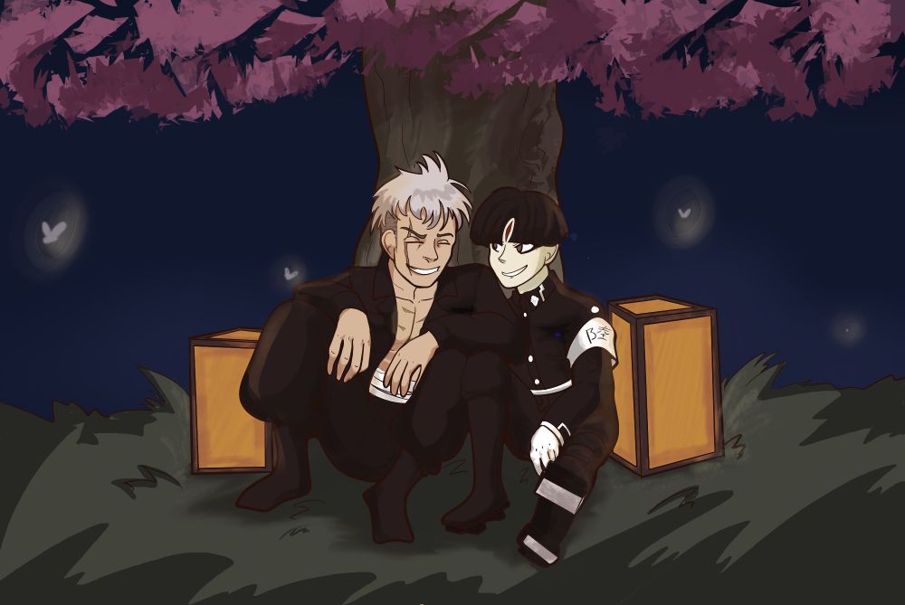 The Hundred Line: Last Defense Academy Gaku Maruko Takemaru Yakushiji Fanart