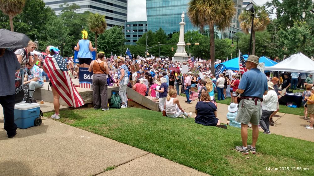 No Kings Protest, Columbia, SC  06-14-2025
