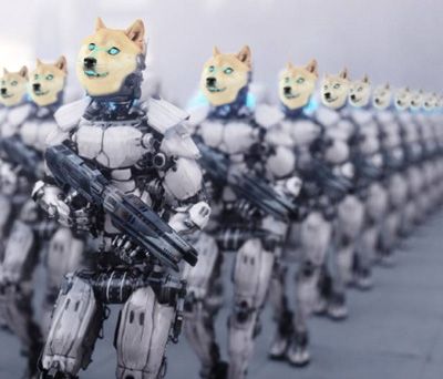 Robots with dog heads