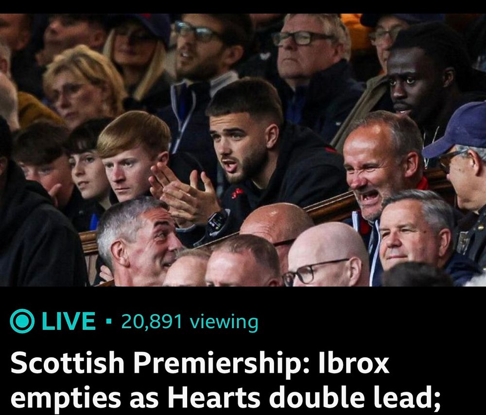 Screenshot of BBC Scotland Sport website. 