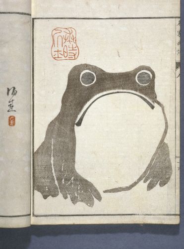 Edo period frog by Matsumoto Hoji. It’s freaking adorable.