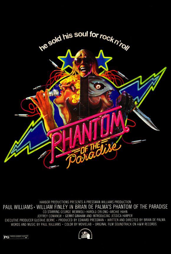 Poster for the movie The Phantom of the Paradise