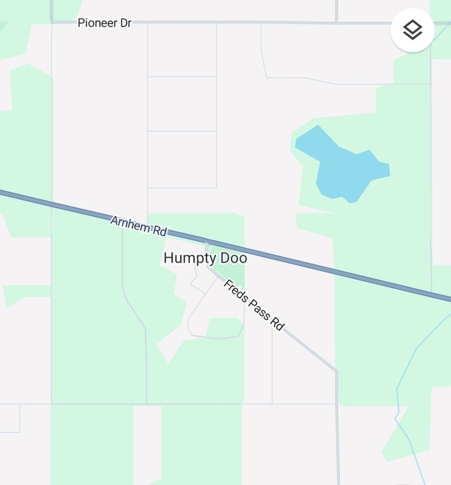 Screenshot of a map of Humpty Doo 