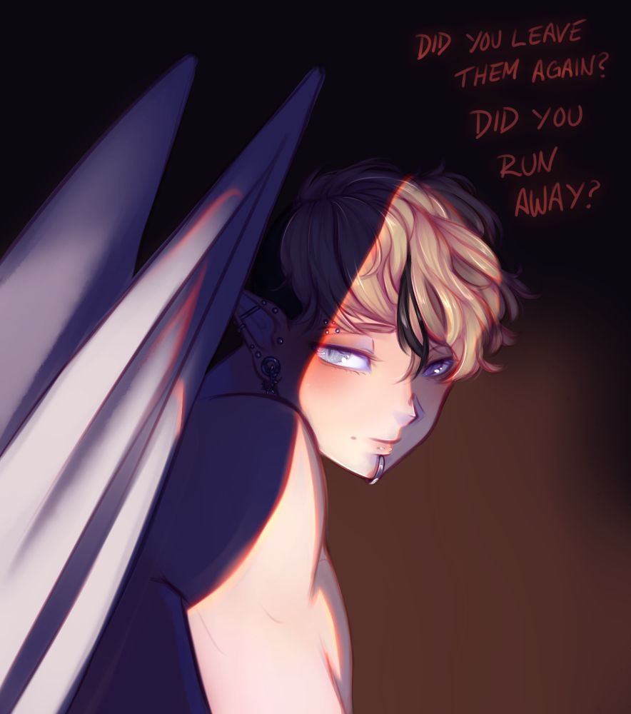 DID YOU LEAVE THEM AGAIN? DID YOU RUN AWAY?