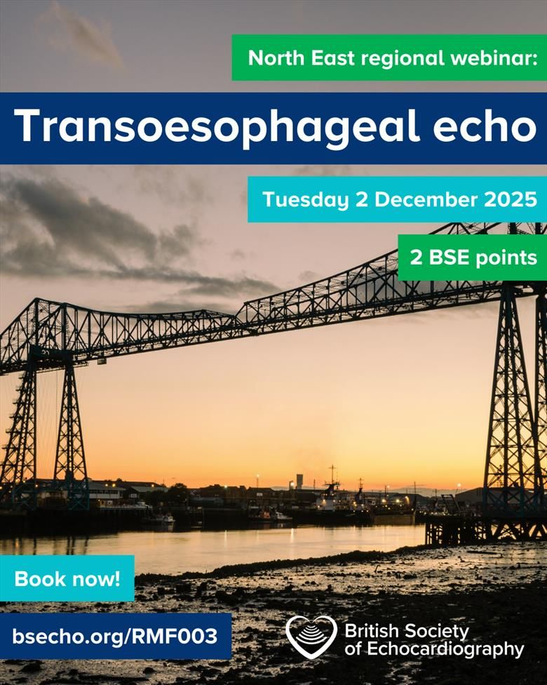 The Middlesbrough Transporter Bridge at dusk overlaid with the event details