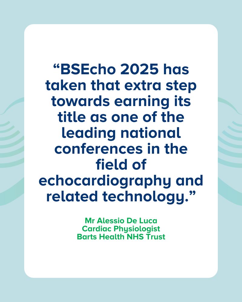 βBSEcho 2025 has taken that extra step towards earning its title as one of the leading national conferences in the field of echocardiography and related technology.β