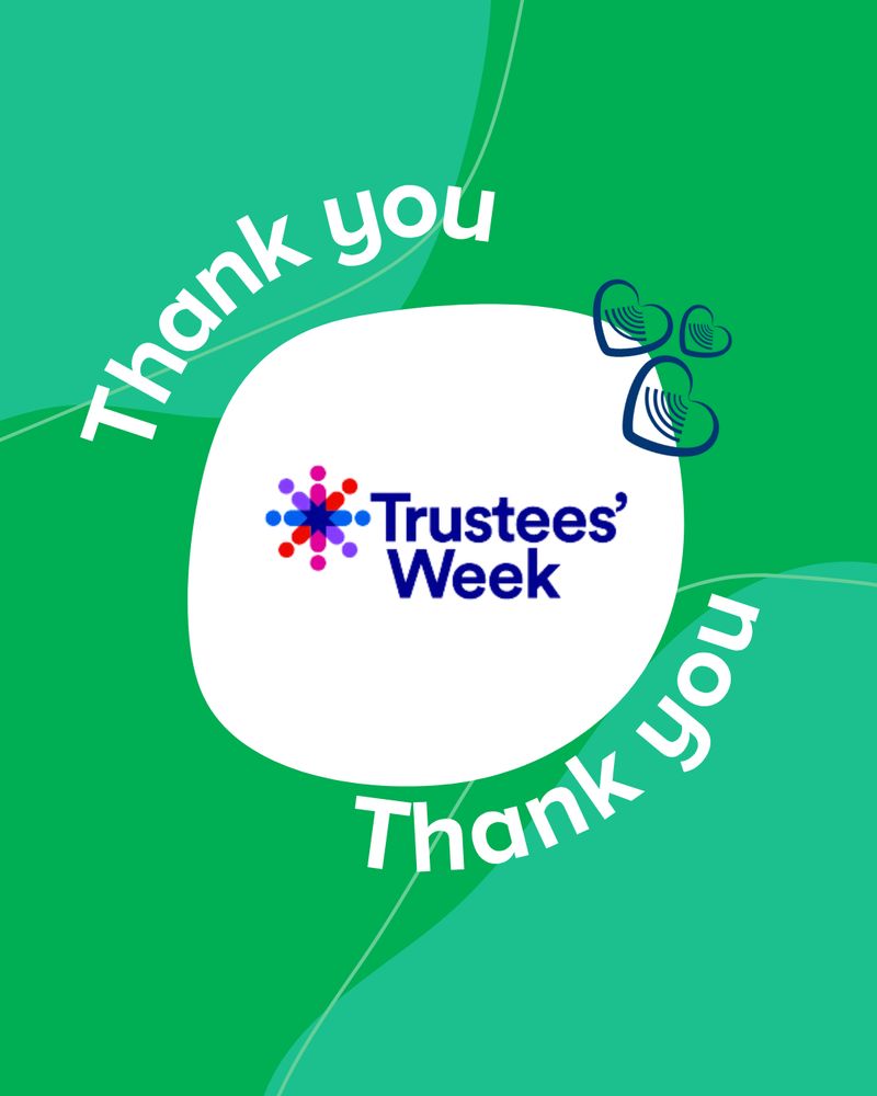 A graphic with the Trustees' Week logo, the BSE logo and the words 'Thank you'