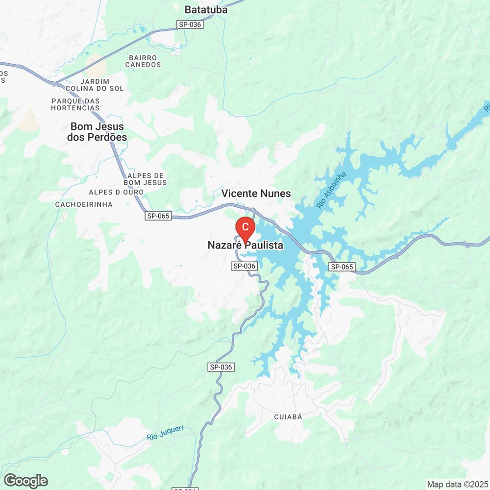 Mapa de Nazaré Paulista, São Paulo